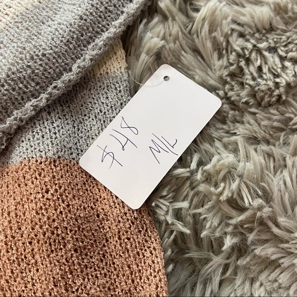 Camille & Co | Three Quarter Length Stripe Sweater Size Medium NWOT - Picture 4 of 7